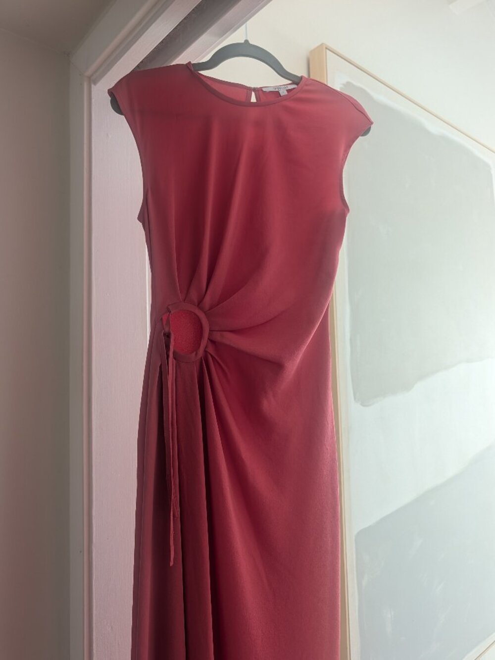 “Derek Lam 10 Crosby Coral Asymmetric Ring Detail Dress Size 0 NWOT”
